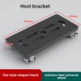 thumbnail image 1 of Support Mobile pour CPU à Hauteur Réglable avec Roues Universelles – Installation Sans Perçage, Construction en Métal Robuste pour l'Organisation de l'Espace de Travail de Bureau, Taille Mini en Noir Élégant, 1 of 6