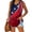Red, variant on Women's July 4th Star Print Sleeveless V-Neck Tank Top, Patriotic USA Red Blue White Casual Blouse, Independence Day Summer Tunic Hot Pink a XXL