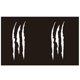 thumbnail image 1 of Monster Claw Sticker, 2 Pcs Car Sticker Eyebrow Headlight Stickers Decoration Motorcycle Stickers Vinyl Decals Aesthetic Stickers40*14cm(white), 1 of 5