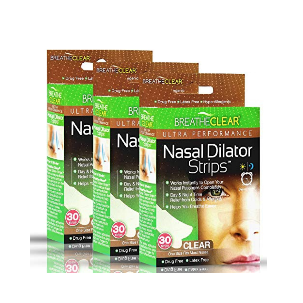 Breathe Clear Nasal Strips to Stop Snoring, DrugFree, Extra Strength