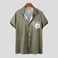 thumbnail image 2 of Camiseta Casual con Botón de Solapa de Color Sólido de Manga Corta para Hombres, Camiseta Ligera para Fiesta, Trabajo, Viajes Y Primavera Verano, 2 of 5