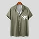 thumbnail image 2 of Camiseta Casual con Botón de Solapa de Color Sólido de Manga Corta para Hombres, Camiseta Ligera para Fiesta, Trabajo, Viajes Y Primavera Verano, 2 of 5