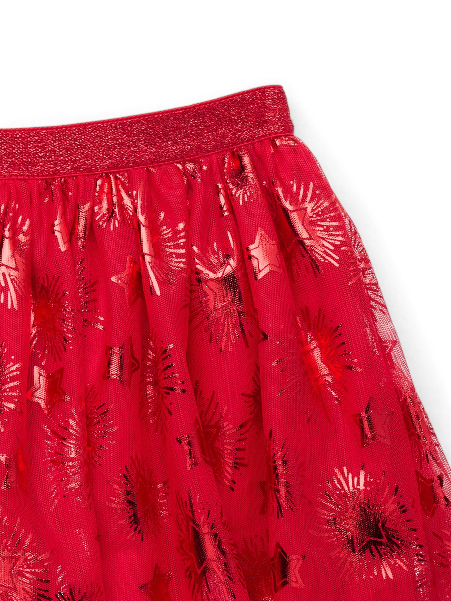 Way to Celebrate! Girls Americana Mesh Skirt, Sizes 4-18