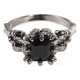 thumbnail image 2 of Anillos para mujer, regalos para mujer, anillos vintage de Halloween, oro, calavera en forma de cristal, mujeres, hombres, moda, tallado, joyería nupcial, regalo, un anillo, 2 of 2