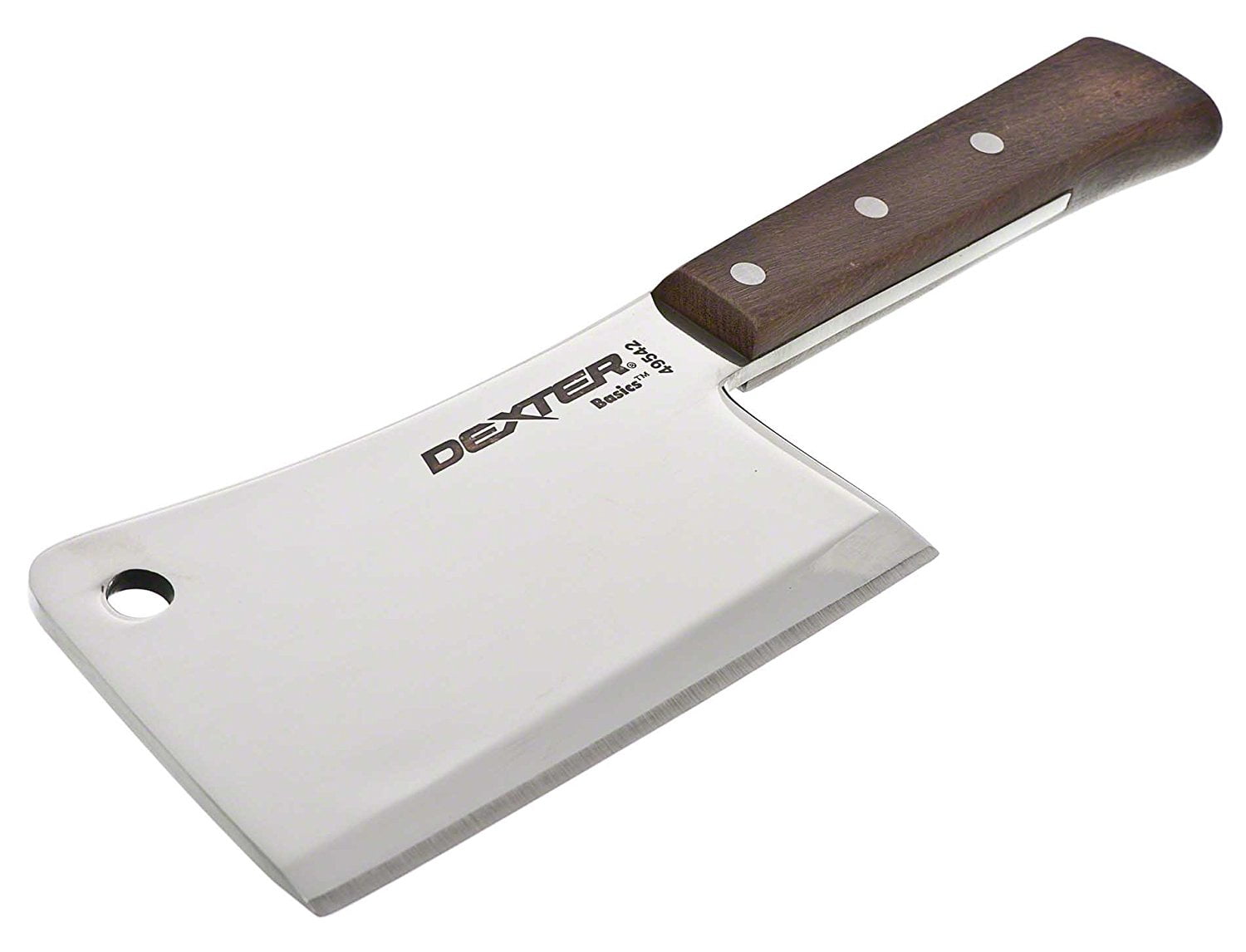 Dexter Russell 49542 6??Cleaver - Basics Series, 5096 Wood Rosewood 7Inch Basics Steel Blade Handle With Series with Russell Cleaver 6 49542