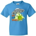 thumbnail image 3 of Inktastic Out of This World- Cute Green Alien UFO Youth T-Shirt, 3 of 5