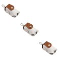 thumbnail image 3 of Thinsony Portable Golf Ball Carry Bag Pouch Functional Golf Accessories Storage Case with Hook white brown Type 3 3Set, 3 of 6