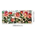 thumbnail image 2 of Xloro Rose Stained Glass Window Film Floral Window Film Retro Flowers Window Privacy Film Stained Glass Decals Glass Static Cling Window Sticker (1Pc 39.37"x17.72"), 2 of 2