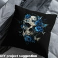 thumbnail image 2 of Castle Fairy Gothic Skull Fabric by the Yard 3 Yards for Teens,Chic Flower Sewing Fabric,Happy Halloween Fabric for Sewing,Super Cozy Room Decor, 2 of 6
