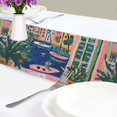 thumbnail image 4 of Yayeee Table Runner 90 inches Long Home Kitchen Dinning Party Decoration, Green Window, 4 of 7