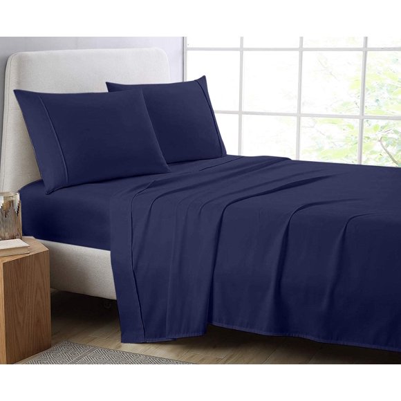 Cotton Metrics Top Bed Sheets 800TC 100% Organic Cotton Flat Sheet Comfy Flat Bed Sheets All Sizes & Color