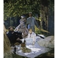 thumbnail image 2 of Luncheon on the Grass Dejeuner sur l'Herbe c 1865-1866/ Claude Monet 1840-1926/French Oil on Canvas Musee 18 x 24, 2 of 4