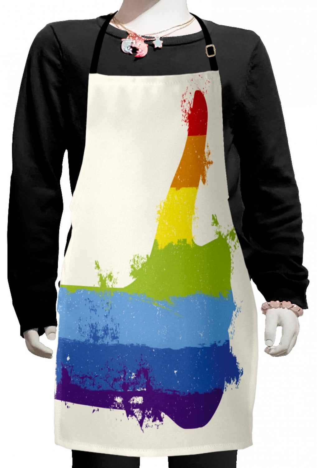Vintage rainbow chef/'s apron