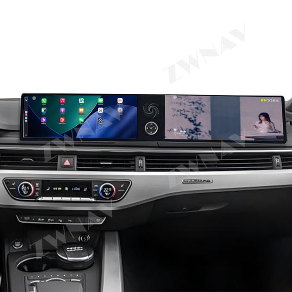 ZWNAV Dual 12.3 inch for Audi A4/A4L 2016-2020 GPS Navigation Android 13 Car Radio CarPlay Multimedia Player Head Stereo Unit HD Screen