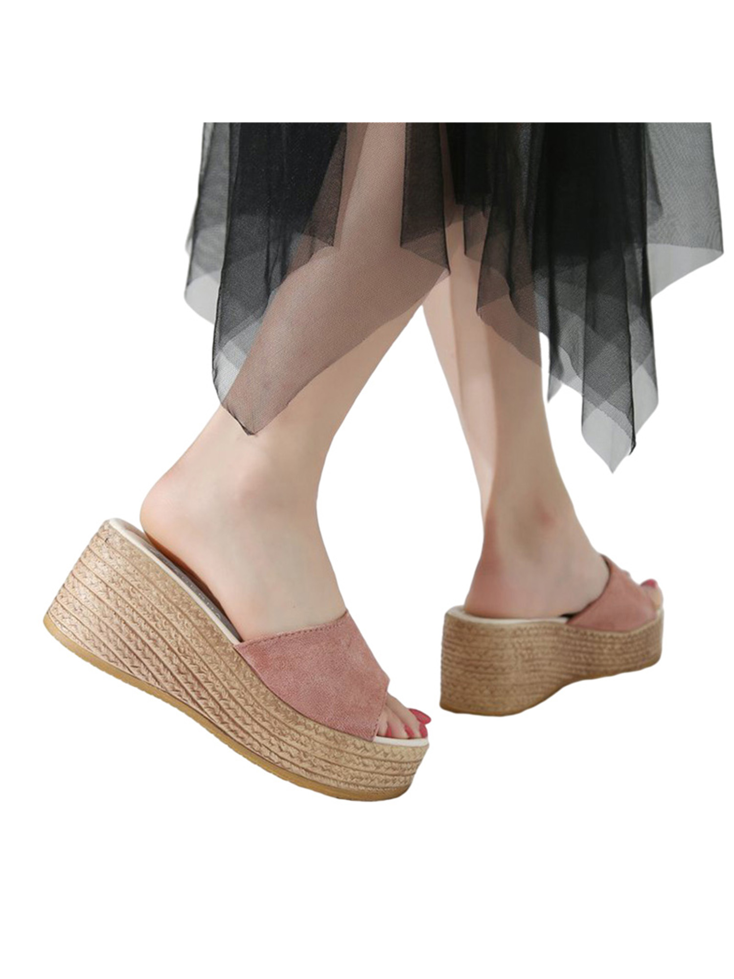 backless platform sandals