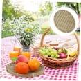 thumbnail image 3 of YSNOOWE Woven Basket Tray Multipurpose Serving Tray For Fruit Snacks Decor Natural Design For Home Kitchen Camping, 3 of 8