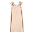 thumbnail image 4 of Ohufall Women's Dress Loose Sling Solid Color Knee-Length Dress Casual Vacation Comfort Dress, 4 of 6