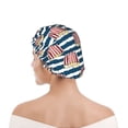 thumbnail image 6 of Gaeub Popcorn On Blue Lines Shower Caps for Women Men,Double Waterproof Layers Bathing Hat,Elastic and Reusable Bath Caps, 6 of 7