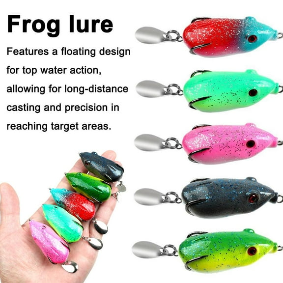 FurNest New Micro Frog Top Water Soft Fishing Lure Bait Floating Swimbait 12g