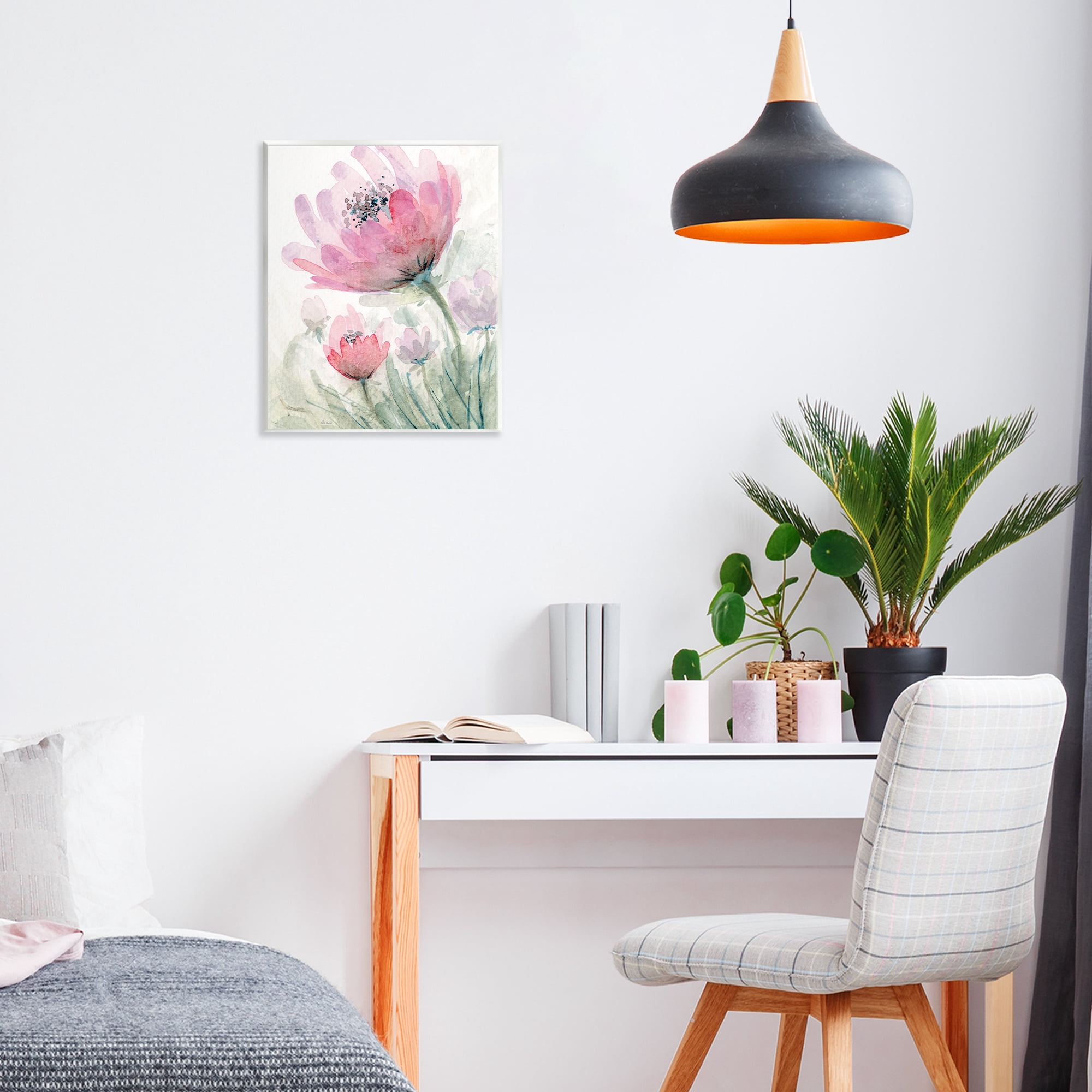 Stupell Industries Pink Flower Blossoms Wall Plaque Art, design by Patti Bishop