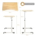 thumbnail image 3 of Costway Escritorio para Ordenador de Pie/Sentado con Altura Regulable 4 Ruedas Mesa para Casa Oficina Dormitorio 95 x 52 x 70-107 cm, 3 of 9