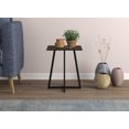thumbnail image 4 of Safdie & Co. Table D'Appoint 15.5L Carré Gris Foncé Métal Noir, 4 of 4