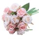 thumbnail image 1 of Rosa Sosteniendo Flores Ramo De Ramo De Novia Bodas Bodas Props Artificial Flows Flowers 12 Unids / Set 1111Fourone JJ19843, 1 of 7