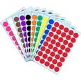 thumbnail image 1 of 2160 Piezas, Pegatinas Autoadhesivas de Círculo Redondo de 20 mm - 10 Colores Autoadhesivos Formas de Niños Puntos de Color, 1 of 5
