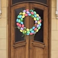 thumbnail image 4 of Junepar Easter Wreaths for Front Door 11" Boho Grapevine Easter Spring Door Wreath with Colorful Eggs for Indoor Outdoor Window Mantel Farmhouse Wall Party Decor, 4 of 7