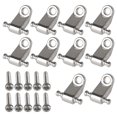thumbnail image 1 of 10Pcs Silver Guitar Bass Strings Tree 0.43x0.2x0.12inch with 20x Screws, 1 of 5