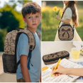 thumbnail image 5 of HUIACONG Tan Camo Dark Bow Kids Backpack Set for Girls with Lunch Box Insulated Water Bottle 4Pcs Backpack and Water Bottle Cover with Padded Strap for Girl Kid Students Elementary School Age 6-12, 5 of 7