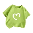 thumbnail image 4 of HGIEYS Girls Short Sleeve Tee Shirts Kids Summer Crewneck Tops 5-14 Years | Soft lightweight kids 11-12 Years, 4 of 4
