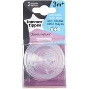 Tommee Tippee Anti-Colic Nipple, 2pk, Medium Flow