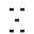 thumbnail image 1 of Transemion Durable Small Handbag Fashionable And Versatile Wide Application Made With PU Handbags For Women black 5Set, 1 of 6