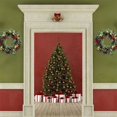 thumbnail image 4 of 40cm Pre-lit Christmas Wreath for Door with Lights, Lighted Artificial Wreath (16 inches), 4 of 5