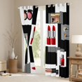 thumbnail image 3 of Homewish Pink Fashion Black Out Curtains for Teens Boys Girls,Modern Fashion Curtains Pack of 2 (42x63 Each),Geometric Rectangle Bedroom Curtains,Super Cozy Room Decor, 3 of 6