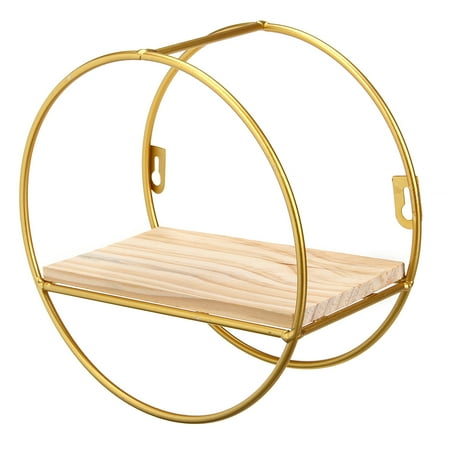 Gold Mounted Shelf Metal Storage Holder Art Deco Round Iron Display Wall Hanging For Home Bathroom Decor And Canada - Art Deco Home Decor Wall Hanging Gold Mounted Shelf Metal Storage Holder Art Deco Round Iron Display Wall Hanging For Home Bathroom Decor And Canada - Art Deco Home Decor Wall Hanging