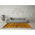 thumbnail image 3 of Ahgly Company Indoor Rectangle Solid Yellow Modern Area Rugs, 5' x 7', 3 of 4