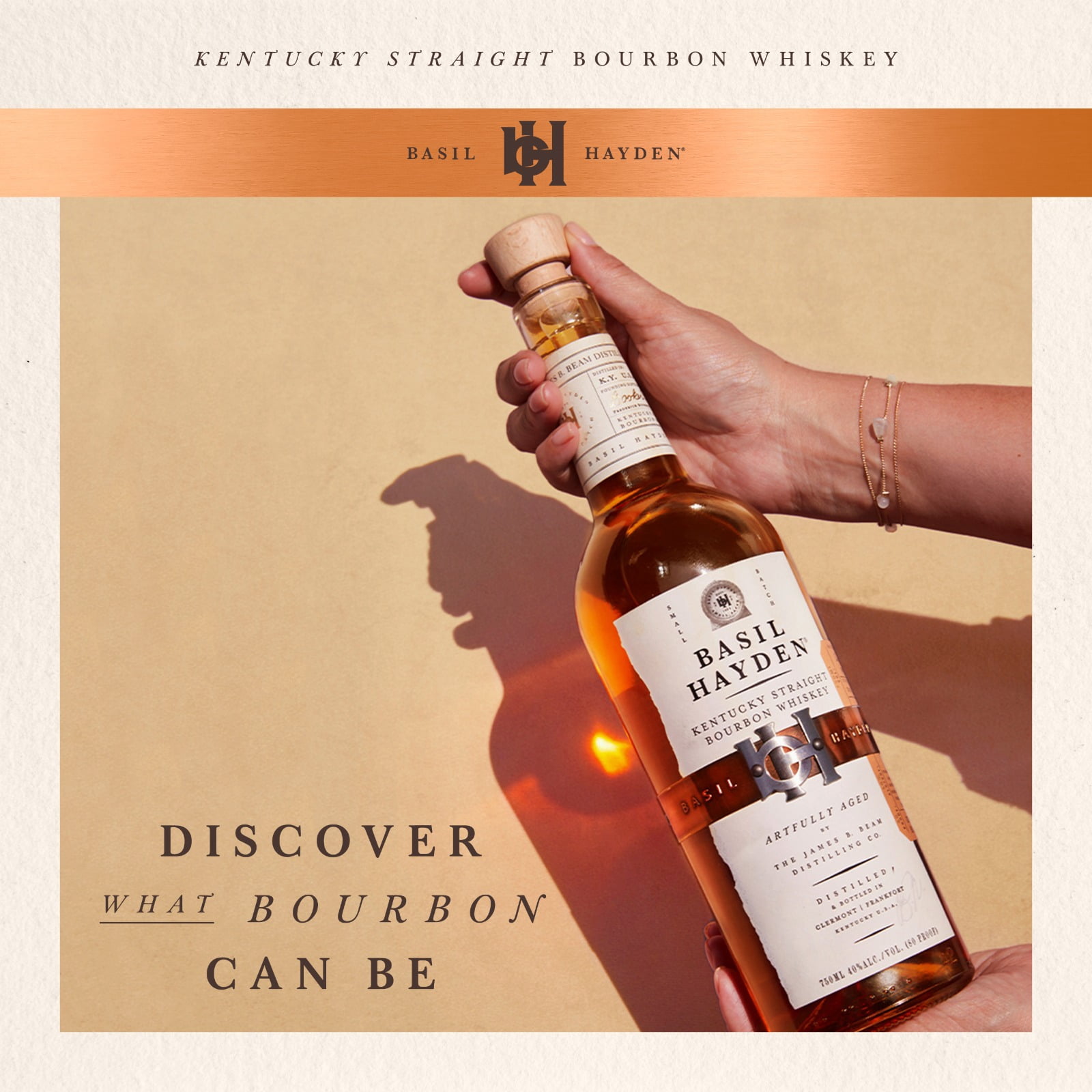 【訳あり】BASIL HAYDEN'S 8年（750ml） Basil Hayden Kentucky Straight Bourbon Whiskey 750 ml Same-Day