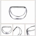 thumbnail image 3 of Set of 6 Double Walled Glass Small Tea Cups, Hand Blown Clear Borosilicate Glass Tea Tasting Cup, 3 of 7