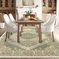 thumbnail image 2 of Washable Area Rug for Living Room, Curtilage 6'x9' Vintage Geometric Indoor Rug, Low Pile & Stain Resistant Carpet for Bedroom Office Dining Room, 2 of 10