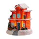 thumbnail image 2 of Fiudx Farol Decorativo Navideño, Casa Pequeña con Luz Led, Brillo Cálido y Romántico, Decoración para Fiestas, Mesas U Oficina, Funciona con Pilas, Ideal para Vacaciones, Juego de 1 Pieza., 2 of 2