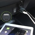 thumbnail image 4 of Cellet Car Charger for Cricket Debut Smart - 10W/2.1A High Powered Dual Port (USB-C and USB-A) Auto Power Adapter with Type-C to Type-C Cable - Grey, 4 of 9