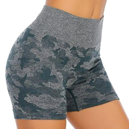 

Yoga Shorts Cotton Loose Workout Short for Women Maternity Shorts for Women Yoga Camouflage Seamless Sense Waist Closing Womens Shorts Pockets Tights Short Womens High Waist Workout Shorts