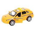 thumbnail image 3 of 1:32 Simulation Car Taxi Model Toy With Sound Light Cab Model Pull Back Child Birthday Christmas Gifts, 3 of 12