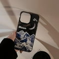 thumbnail image 5 of Cool Snow Mountain Moon Soft Phone Case Compatible with iPhone Case (Black,iPhone 14 Pro Max), 5 of 6
