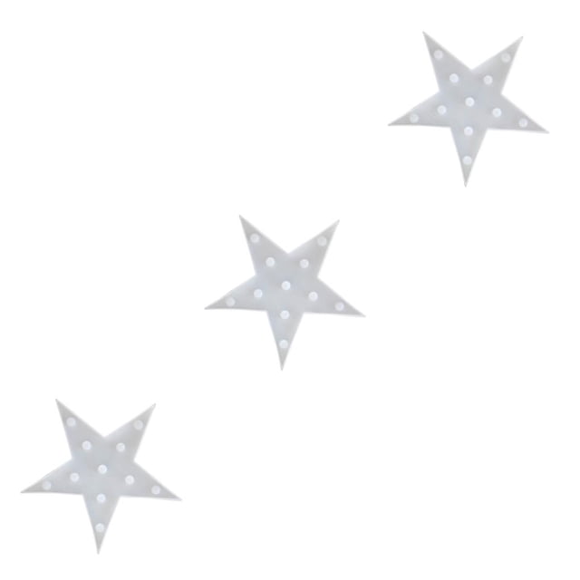 Injueey Luces de pentagrama, suministros para fiestas, lámpara LED para interiores, línea de arte, lámparas de iluminación encantadoras Stern 3Conjunto