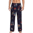 thumbnail image 2 of Lsque Mushrooms3 Print Men's Pajama Pants, Lounge Pant - Comfortable Home Wear,Elastic Waistband, Stylish Design-X-Large, 2 of 9