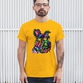 thumbnail image 3 of Tee Hunt My Schnauzer Colors My World T-Shirt Dean Russo Pet Dog Mom Men's Tee, Yellow, Large, 3 of 5