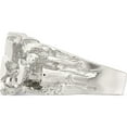 thumbnail image 4 of Sterling Silver Men's Nugget Ring (Size 9) Made In United States qr4449-9, 4 of 5